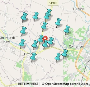 Mappa Via Campagnola, 31024 Ormelle TV, Italia (1.68824)