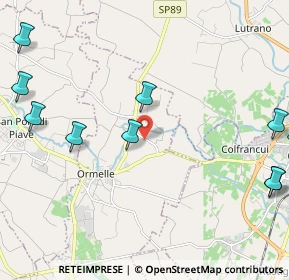 Mappa Via Campagnola, 31024 Ormelle TV, Italia (3.625)