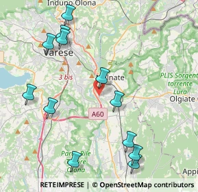 Mappa Via Adua, 21046 Malnate VA, Italia (4.7625)