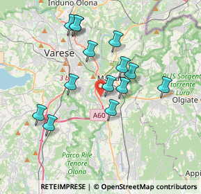 Mappa Via Adua, 21046 Malnate VA, Italia (3.39929)