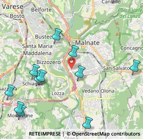 Mappa Via Adua, 21046 Malnate VA, Italia (2.64083)