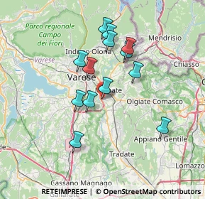 Mappa Via Adua, 21046 Malnate VA, Italia (6.07923)