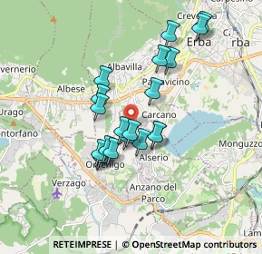 Mappa Via Matteotti, 22030 Orsenigo CO, Italia (1.456)