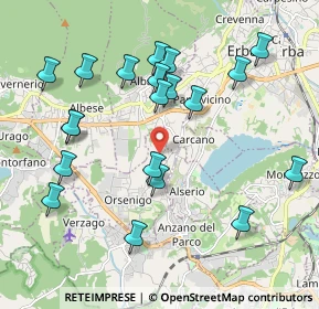 Mappa Via Matteotti, 22030 Orsenigo CO, Italia (2.0925)