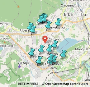 Mappa Via Matteotti, 22030 Orsenigo CO, Italia (1.644)