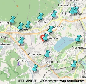 Mappa Via Matteotti, 22030 Orsenigo CO, Italia (2.31286)