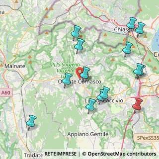 Mappa Via Sempione, 22077 Olgiate Comasco CO, Italia (4.51333)