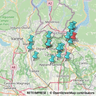Mappa Via Sempione, 22077 Olgiate Comasco CO, Italia (6.29)