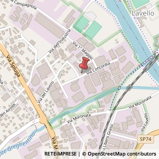 Mappa Via Concordia, 15, 23854 Olginate, Lecco (Lombardia)
