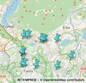 Mappa Via Baraggia, 22032 Albese con Cassano CO, Italia (3.72692)