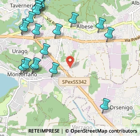 Mappa Via Baraggia, 22032 Albese con Cassano CO, Italia (1.3415)