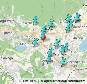 Mappa Via Baraggia, 22032 Albese con Cassano CO, Italia (1.88625)
