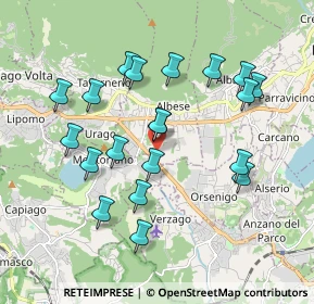 Mappa Via Baraggia, 22032 Albese con Cassano CO, Italia (1.8205)