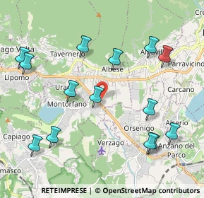 Mappa Via Baraggia, 22032 Albese con Cassano CO, Italia (2.32214)