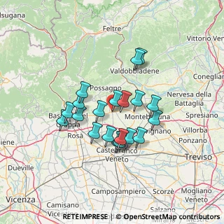 Mappa Viale Volta, 31011 Asolo TV, Italia (11.0035)