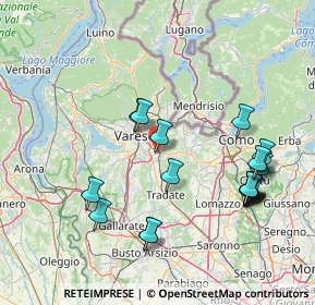 Mappa Via Milano angolo, 21046 Malnate VA, Italia (16.6745)