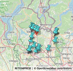 Mappa Via Milano angolo, 21046 Malnate VA, Italia (11.525)