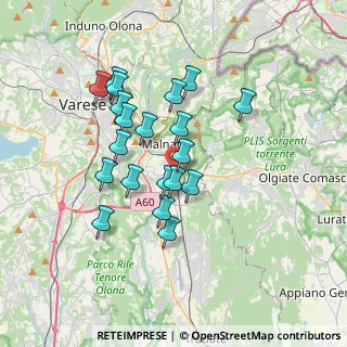 Mappa Via Milano angolo, 21046 Malnate VA, Italia (3.0415)