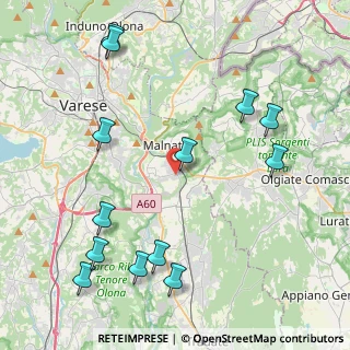 Mappa Via Milano angolo, 21046 Malnate VA, Italia (5.07308)