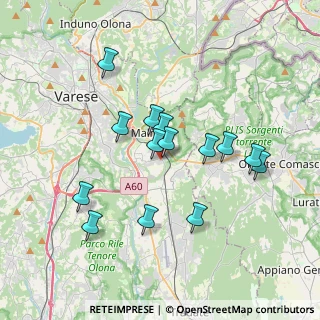 Mappa Via Milano angolo, 21046 Malnate VA, Italia (3.26929)