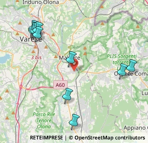Mappa Via Milano angolo, 21046 Malnate VA, Italia (4.89818)