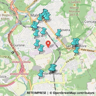 Mappa Via Milano angolo, 21046 Malnate VA, Italia (1.039)