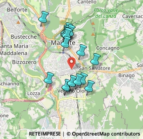 Mappa Via Milano angolo, 21046 Malnate VA, Italia (1.43056)