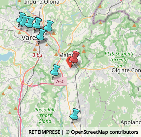 Mappa Via Giuseppe di Vittorio, 21046 Malnate VA, Italia (4.83091)