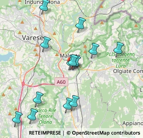 Mappa Via Giuseppe di Vittorio, 21046 Malnate VA, Italia (4.12923)