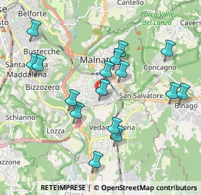 Mappa Via Giuseppe di Vittorio, 21046 Malnate VA, Italia (1.93)