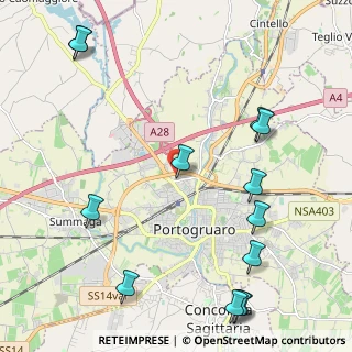Mappa Via Curtatone, 30026 Portogruaro VE, Italia (2.80462)