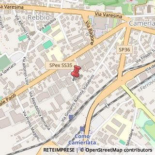 Mappa Via Alfonso Salardi, 12, 22100 Como, Como (Lombardia)