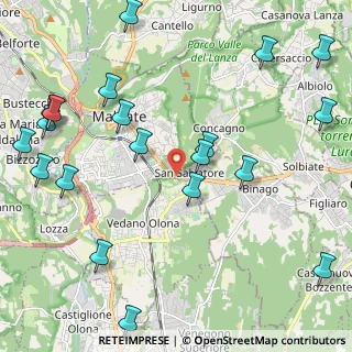 Mappa SS Briantea, 21046 Malnate VA, Italia (2.761)