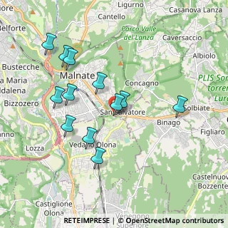 Mappa SS Briantea, 21046 Malnate VA, Italia (1.8325)