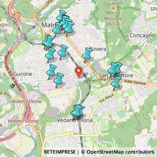Mappa Via Guido Rossa, 21046 Malnate VA, Italia (1.076)