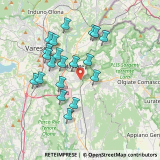 Mappa Via Guido Rossa, 21046 Malnate VA, Italia (3.669)