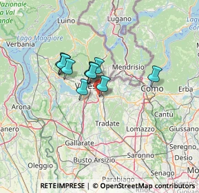 Mappa Piazza Salvador Allende, 21046 Malnate VA, Italia (8.91091)