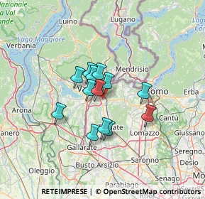 Mappa Piazza Salvador Allende, 21046 Malnate VA, Italia (9.02923)