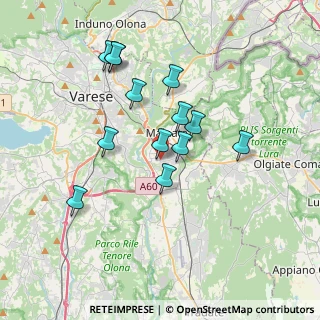 Mappa Piazza Salvador Allende, 21046 Malnate VA, Italia (3.22308)