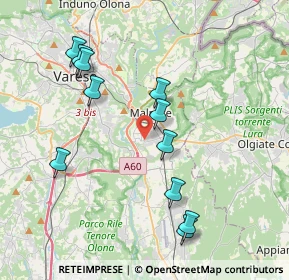 Mappa Piazza Salvador Allende, 21046 Malnate VA, Italia (3.95)