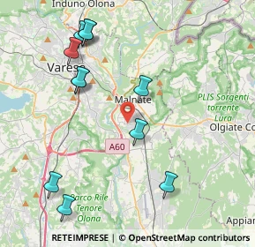 Mappa Piazza Salvador Allende, 21046 Malnate VA, Italia (4.54818)