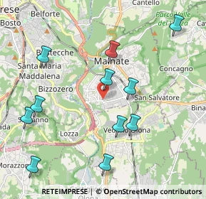 Mappa Piazza Salvador Allende, 21046 Malnate VA, Italia (2.24818)