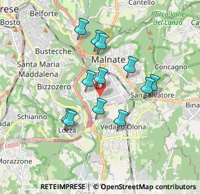 Mappa Piazza Salvador Allende, 21046 Malnate VA, Italia (1.4625)