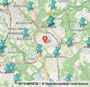 Mappa Piazza Salvador Allende, 21046 Malnate VA, Italia (3.0225)