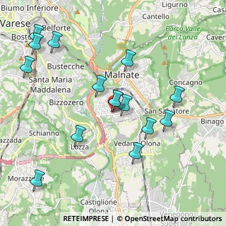 Mappa Piazza Salvador Allende, 21046 Malnate VA, Italia (2.10133)