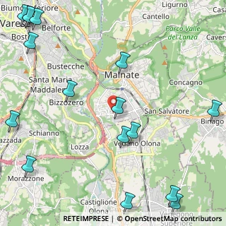 Mappa Piazza Salvador Allende, 21046 Malnate VA, Italia (3.29313)