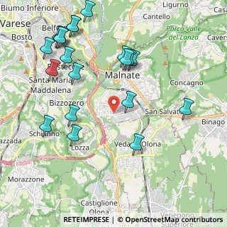 Mappa Piazza Salvador Allende, 21046 Malnate VA, Italia (2.412)