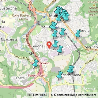 Mappa Piazza Salvador Allende, 21046 Malnate VA, Italia (1.1215)