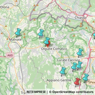 Mappa Via Federico Momo, 22077 Olgiate Comasco CO, Italia (6.5275)