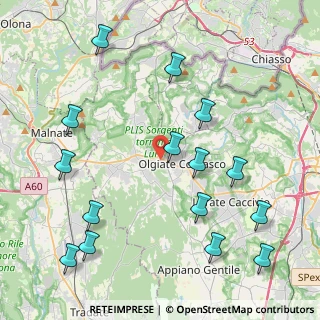 Mappa Via Federico Momo, 22077 Olgiate Comasco CO, Italia (5.016)